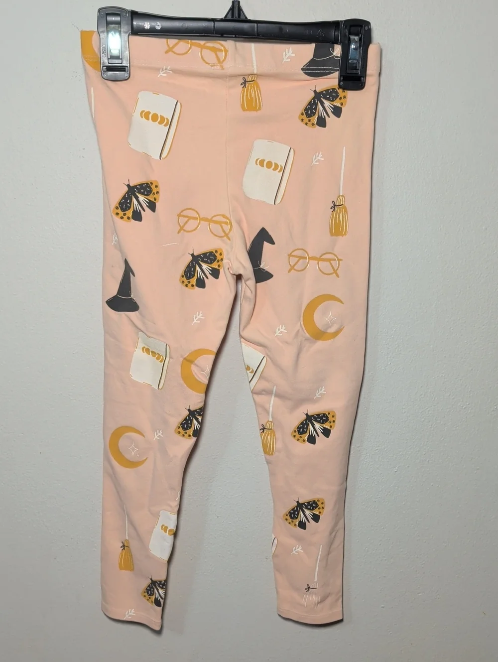 Magical Mess Halloween Set - Black Top Orange Pants 100% Cotton Girls Size 8-9